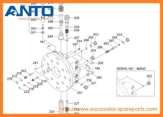 XKAH-01077 HCE Seal Kit Hyundai Excavator Travel Motor Parts cho R250LC7A R250LC-7