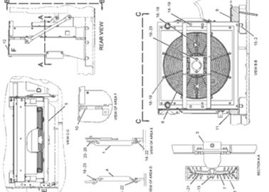 E330C 191-5611 1915611 Động cơ quạt máy xúc
