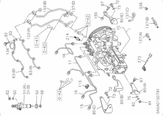 1153113010 1-15311301-0 Vòi phun Hitachi ZX200 ZX110