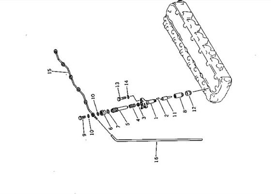 6136-71-5310 Ống tràn nhiên liệu cho động cơ Komatsu S6D105